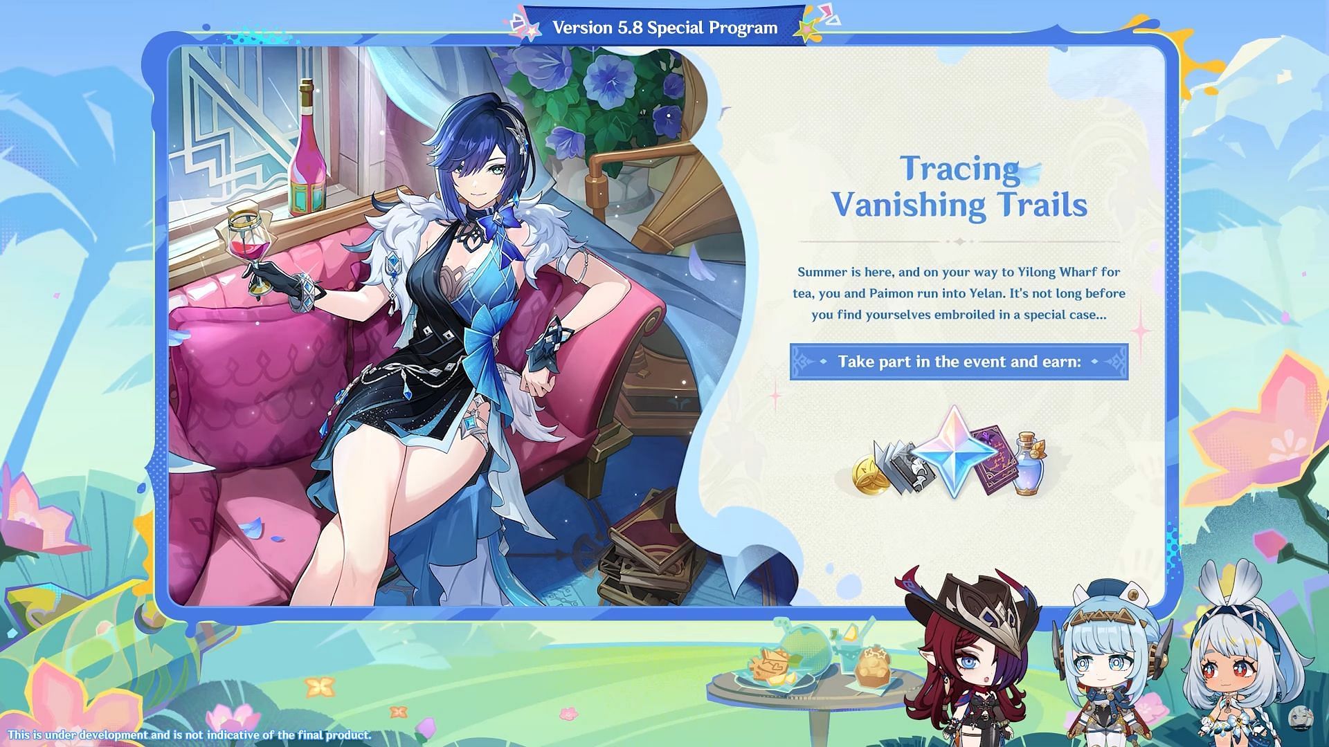 Tracing Vanishing Trails event (Image via HoYoverse)